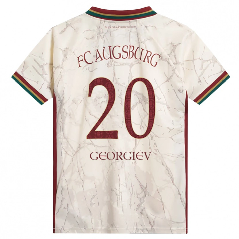 DanxenキッズBojan Georgiev#20グリーン ライス ホワイト バーガンディホームシャツ2026/27ジャージーユニフォーム