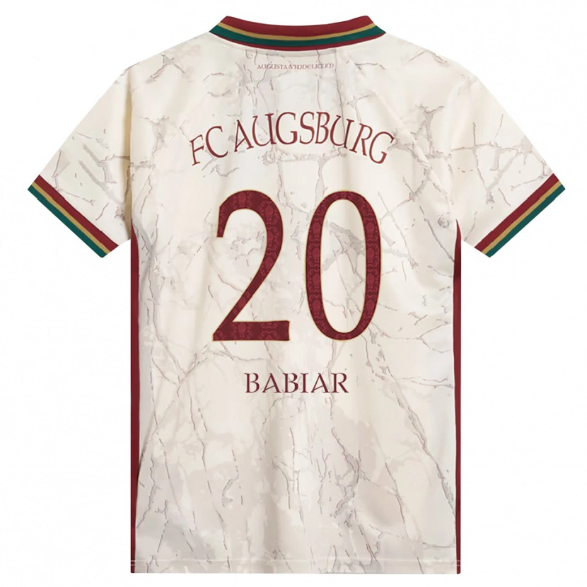 DanxenキッズFabian Babiar#20グリーン ライス ホワイト バーガンディホームシャツ2026/27ジャージーユニフォーム