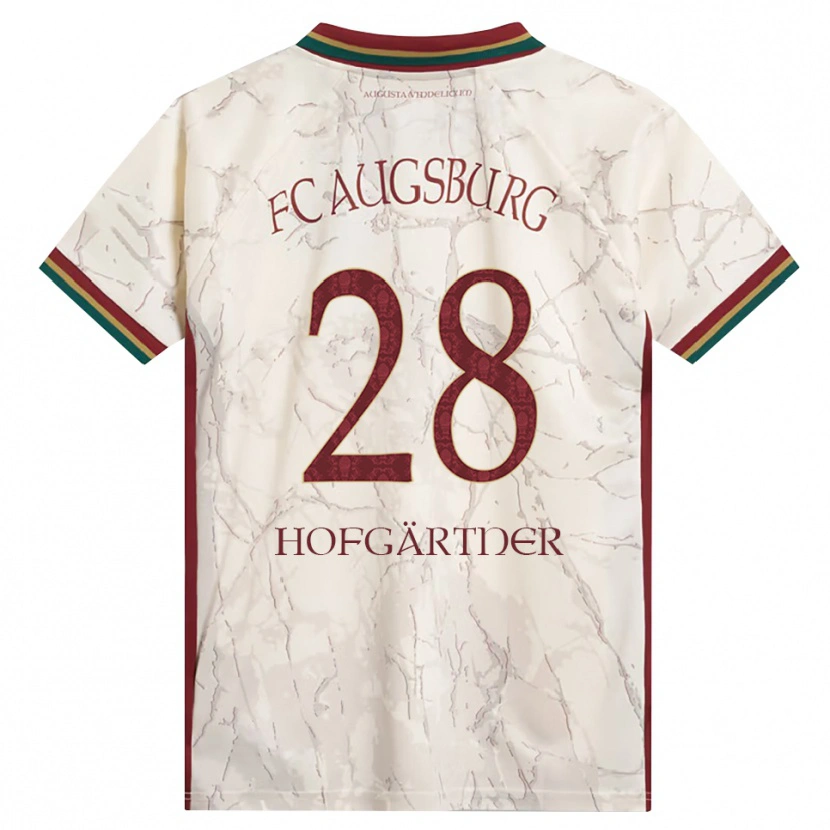 DanxenキッズHendrik Hofgärtner#28グリーン ライス ホワイト バーガンディホームシャツ2026/27ジャージーユニフォーム