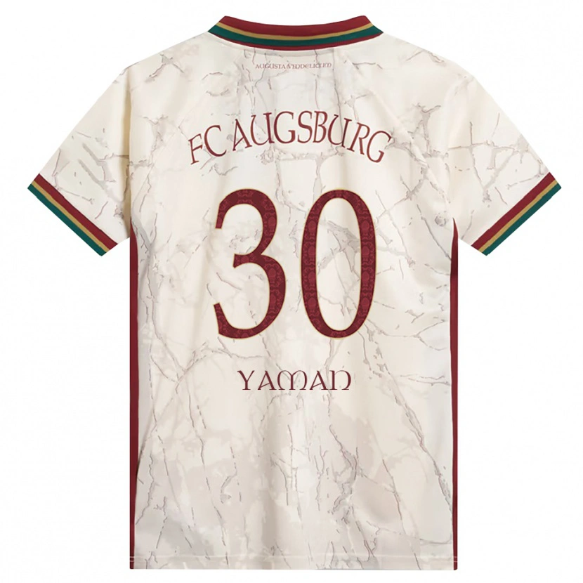 DanxenキッズKerim Yaman#30グリーン ライス ホワイト バーガンディホームシャツ2026/27ジャージーユニフォーム