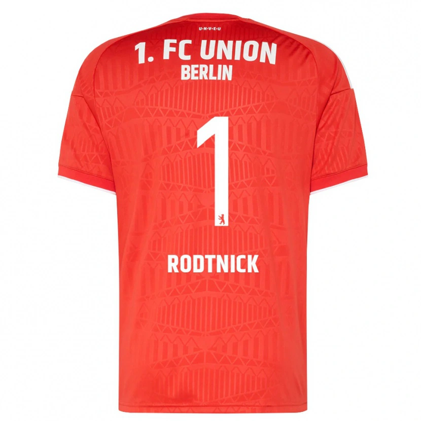 DanxenキッズJaden Rodtnick#1レッド ホワイトホームシャツ2026/27ジャージーユニフォーム
