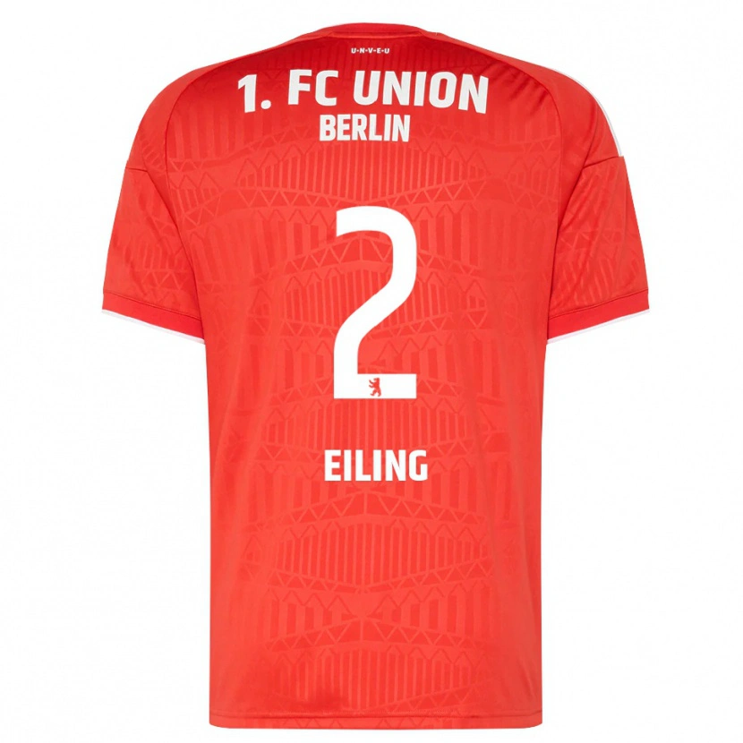 DanxenキッズPhillip Eiling#2レッド ホワイトホームシャツ2026/27ジャージーユニフォーム