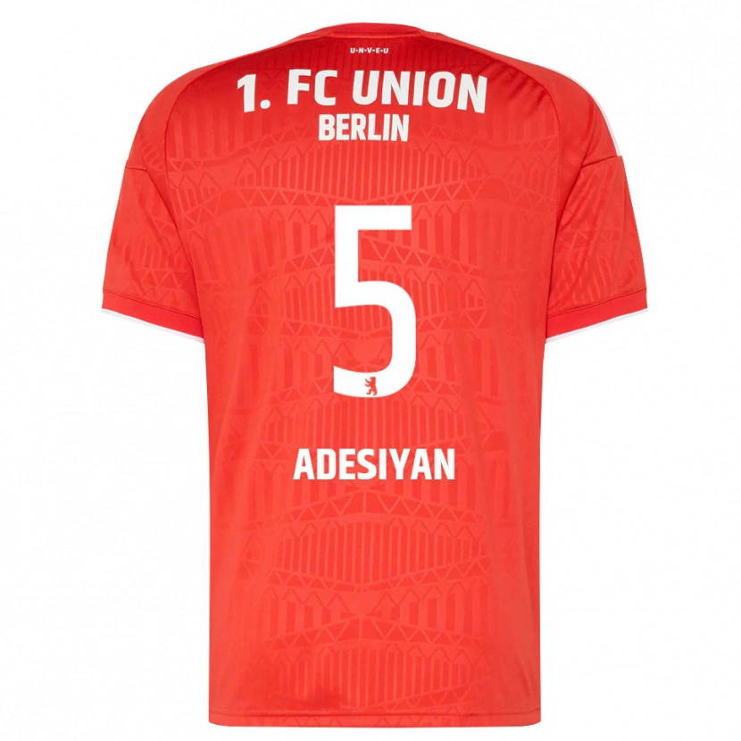 DanxenキッズOlufemi Adesiyan#5レッド ホワイトホームシャツ2026/27ジャージーユニフォーム