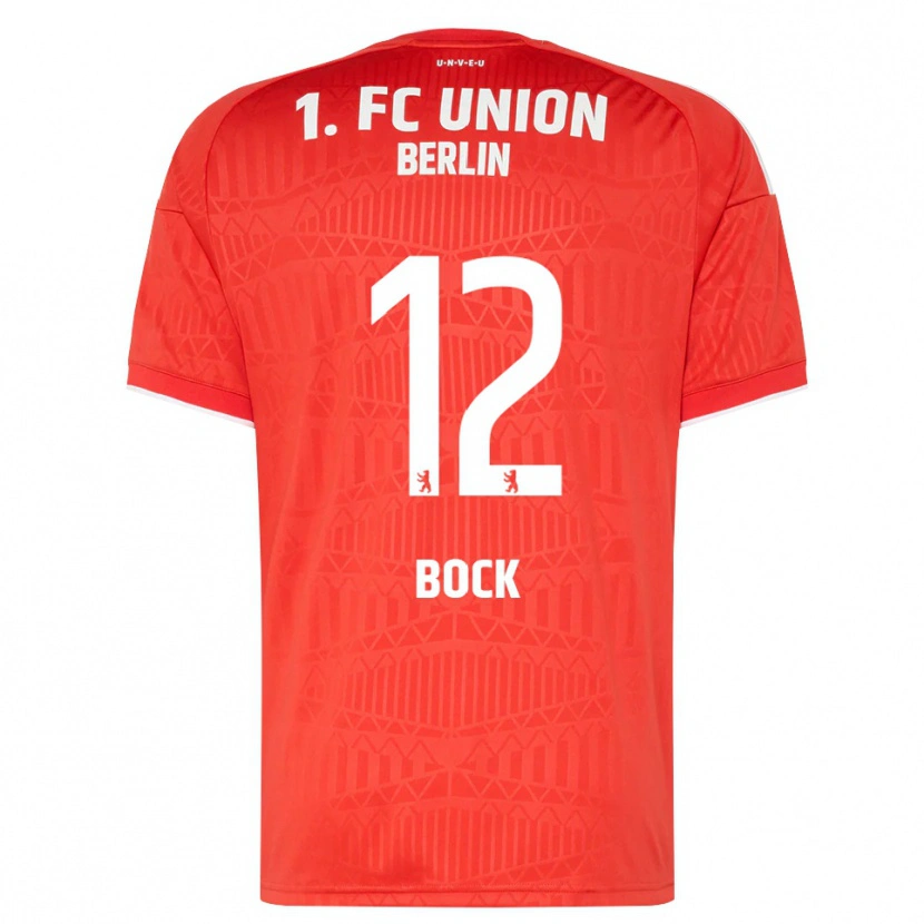 DanxenキッズMaximilian Bock#12レッド ホワイトホームシャツ2026/27ジャージーユニフォーム