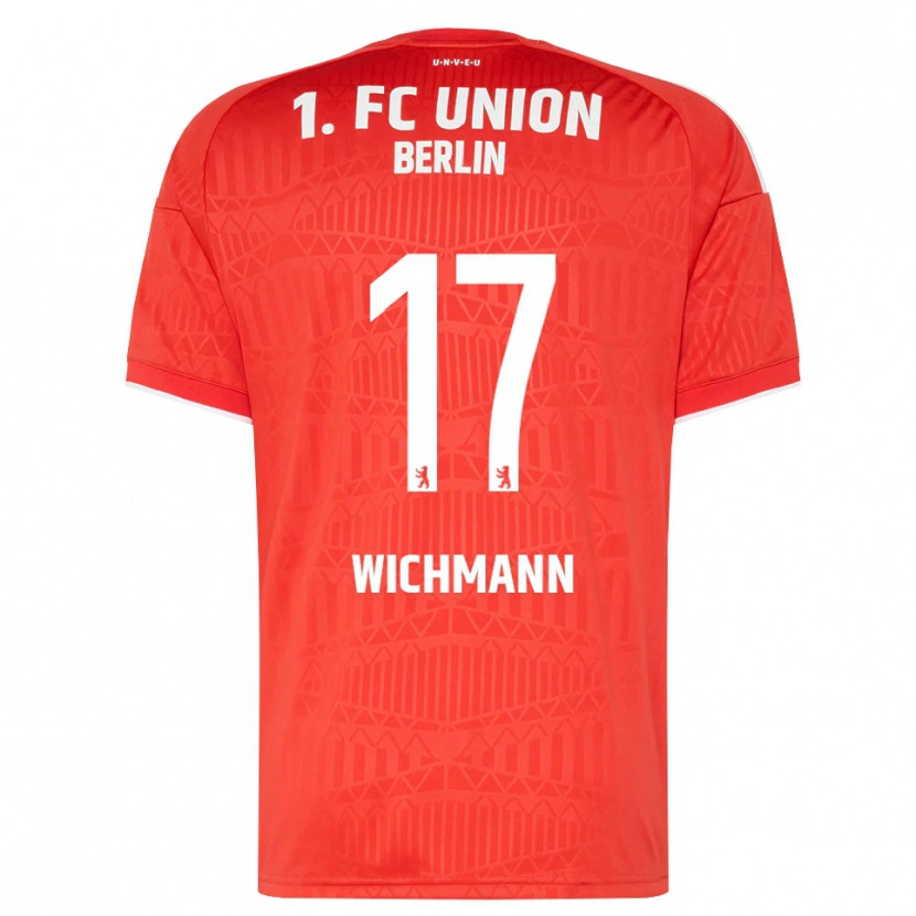 DanxenキッズJulius Wichmann#17レッド ホワイトホームシャツ2026/27ジャージーユニフォーム