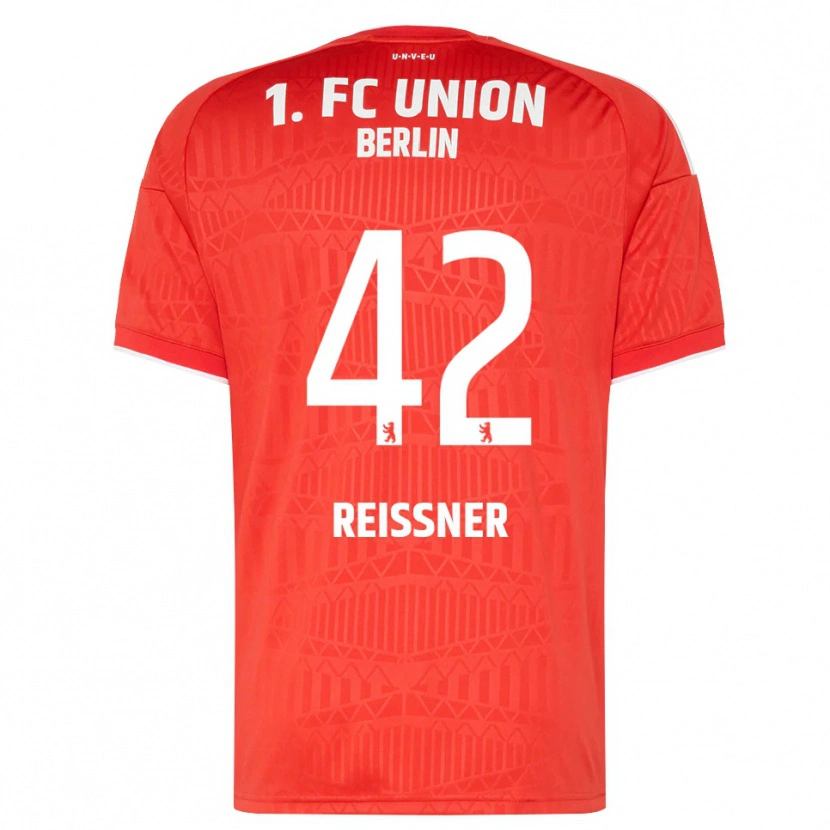 DanxenキッズNaika Reissner#42レッド ホワイトホームシャツ2026/27ジャージーユニフォーム