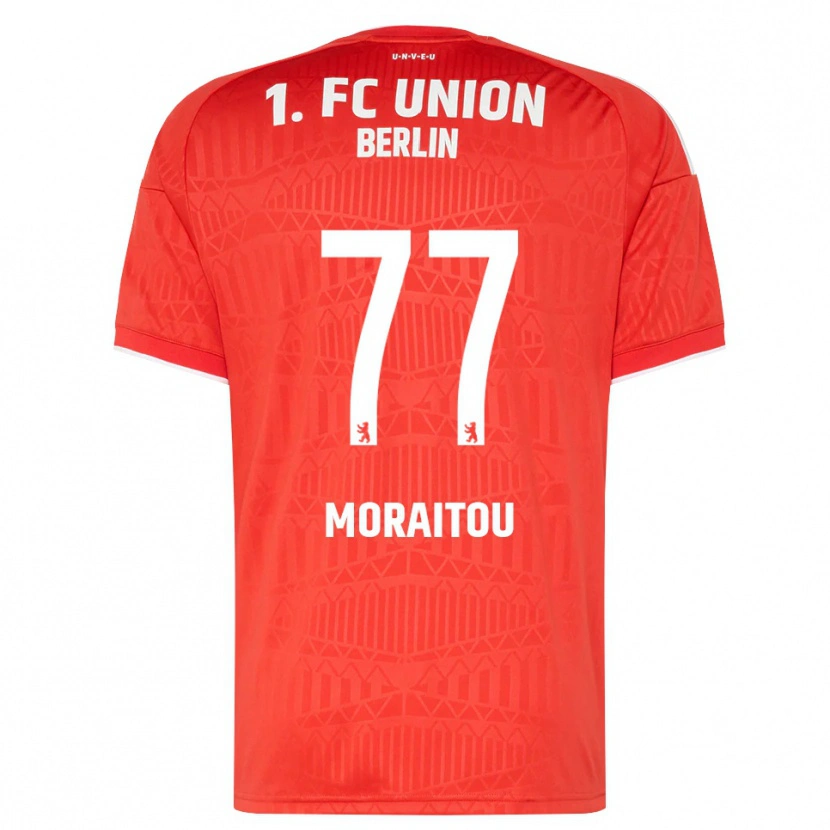 DanxenキッズAthanasia Moraitou#77レッド ホワイトホームシャツ2026/27ジャージーユニフォーム