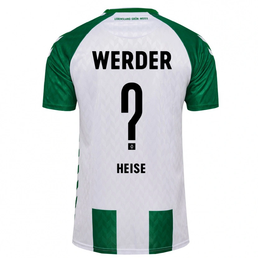 DanxenキッズMarius Heise#0グリーン ホワイトホームシャツ2026/27ジャージーユニフォーム