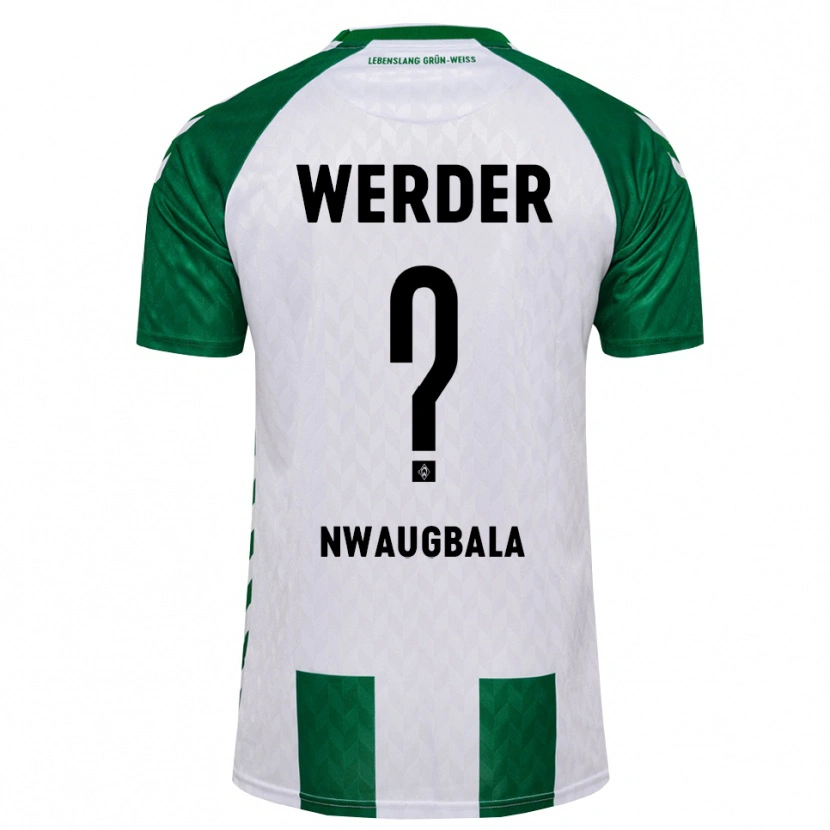 DanxenキッズKevin Nwaugbala#0グリーン ホワイトホームシャツ2026/27ジャージーユニフォーム