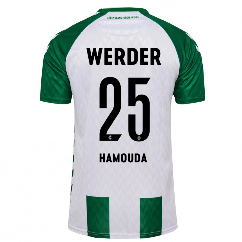 DanxenキッズRamiz Hamouda#25グリーン ホワイトホームシャツ2026/27ジャージーユニフォーム