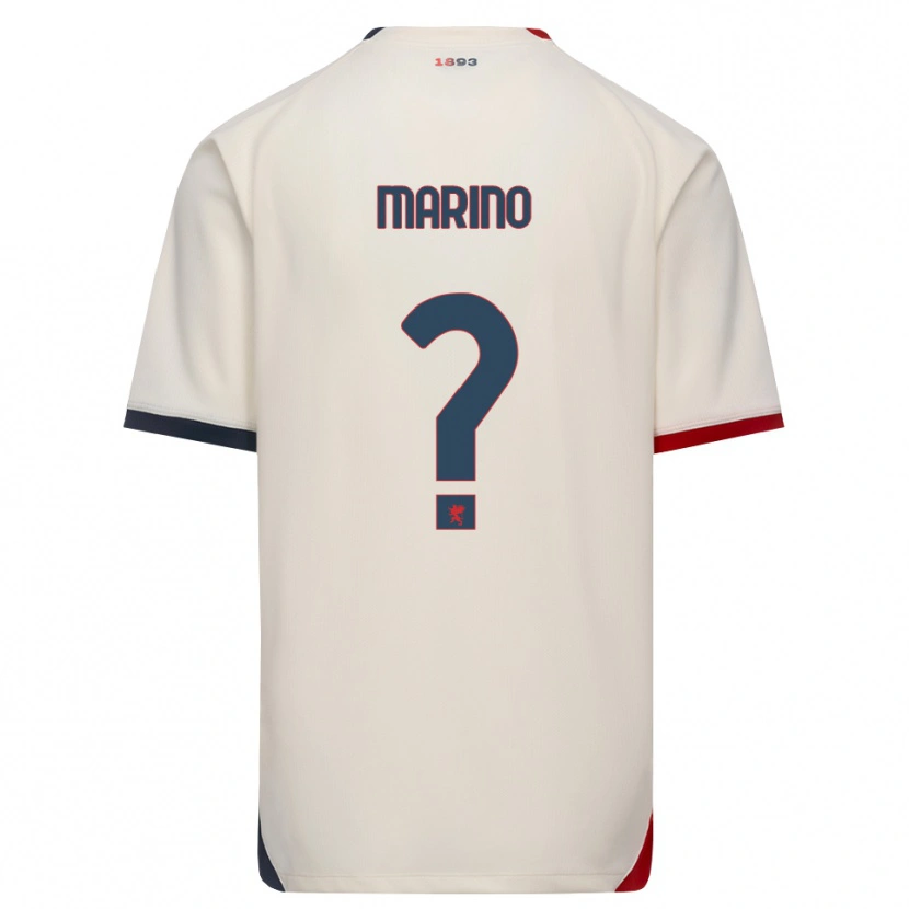 DanxenキッズCarlos Marino#0オフホワイト レッドアウェイシャツ2026/27ジャージーユニフォーム