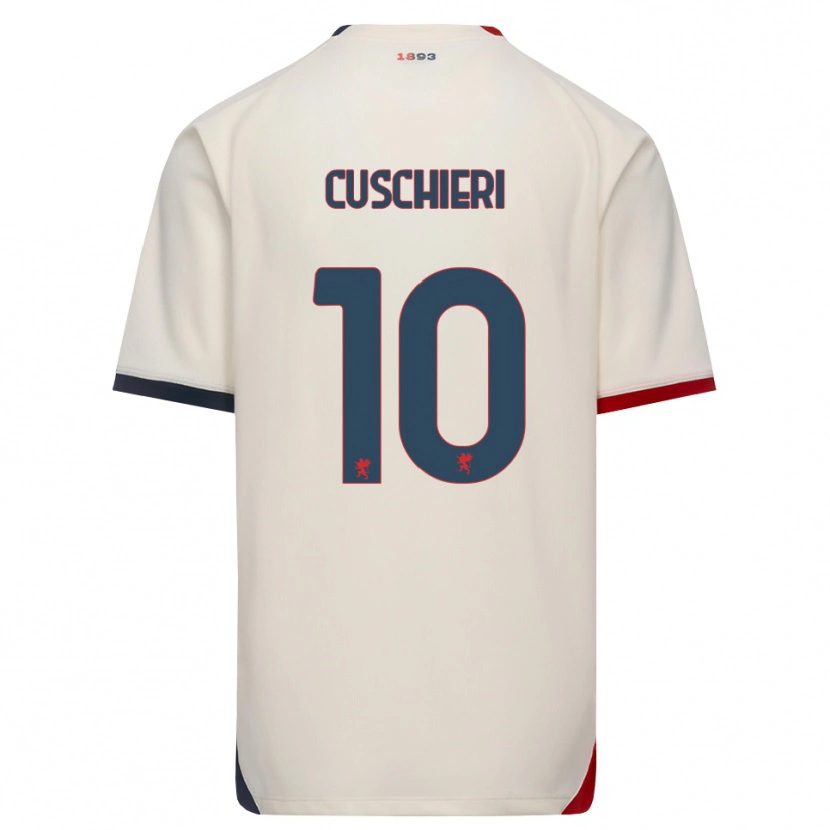 DanxenキッズRachel Cuschieri#10オフホワイト レッドアウェイシャツ2026/27ジャージーユニフォーム