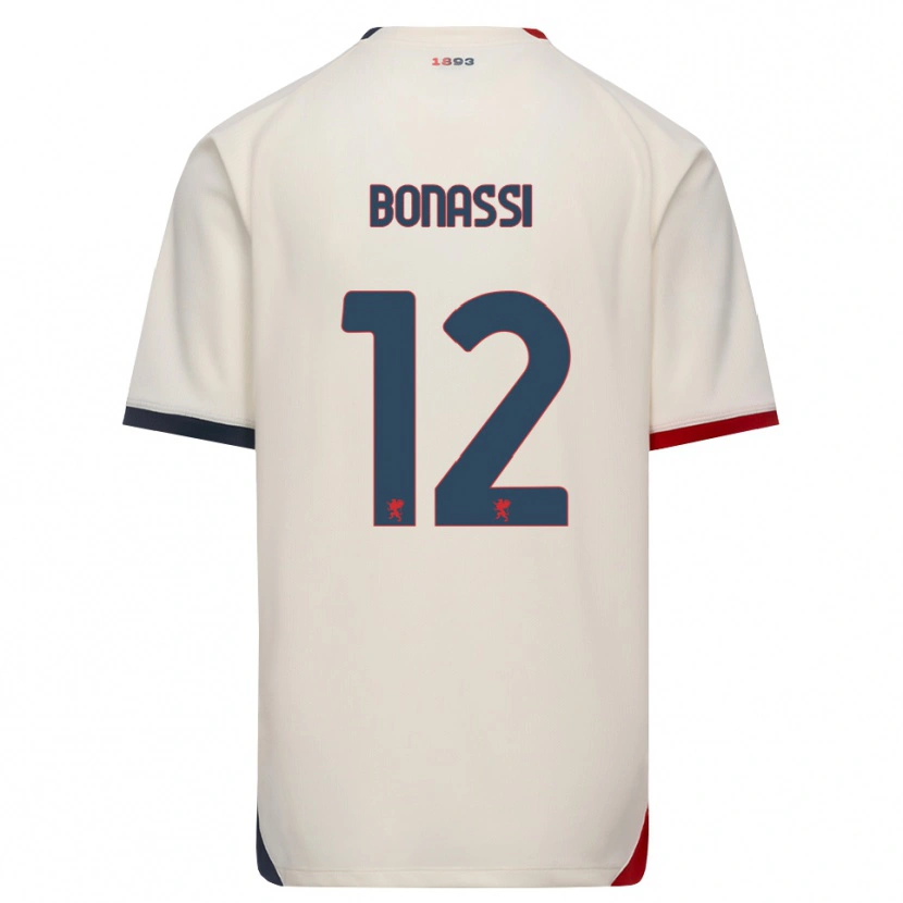 DanxenキッズLorenzo Bonassi#12オフホワイト レッドアウェイシャツ2026/27ジャージーユニフォーム