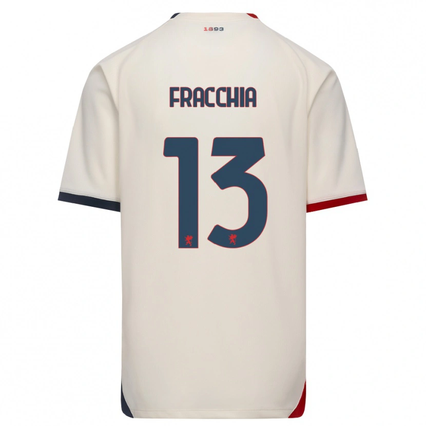 DanxenキッズJacopo Fracchia#13オフホワイト レッドアウェイシャツ2026/27ジャージーユニフォーム