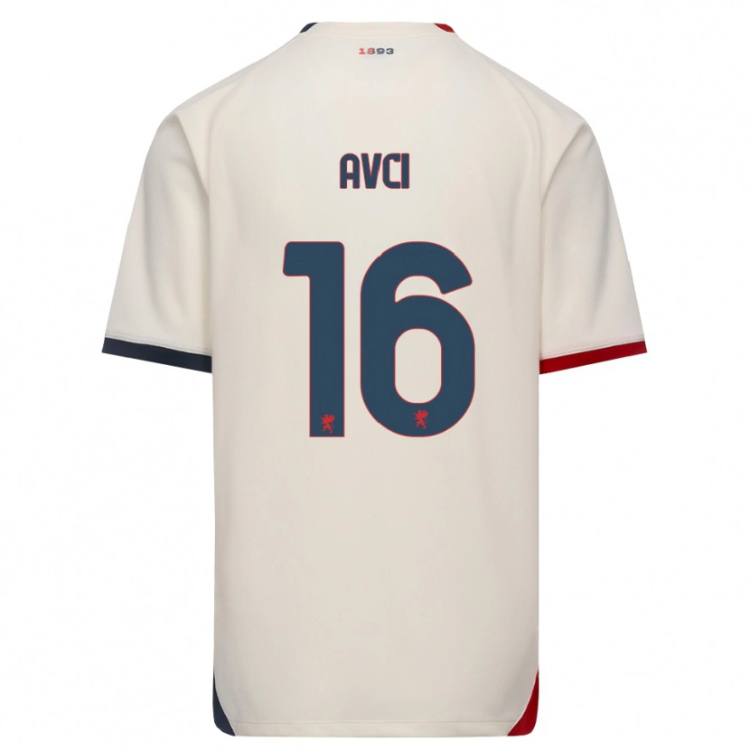 DanxenキッズBora Avci#16オフホワイト レッドアウェイシャツ2026/27ジャージーユニフォーム