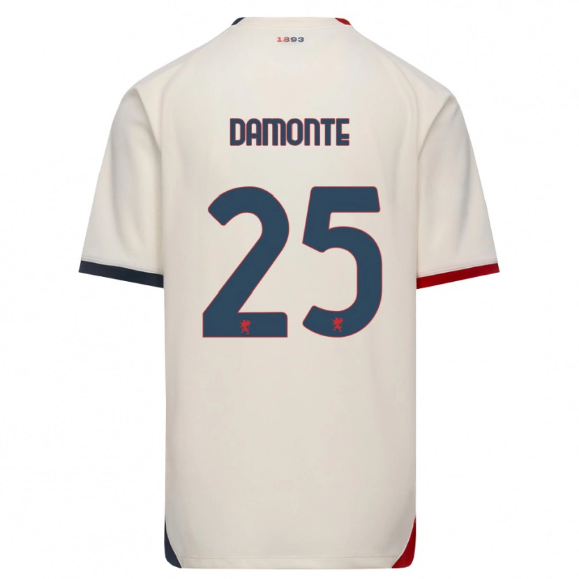 DanxenキッズLorenzo Damonte#25オフホワイト レッドアウェイシャツ2026/27ジャージーユニフォーム