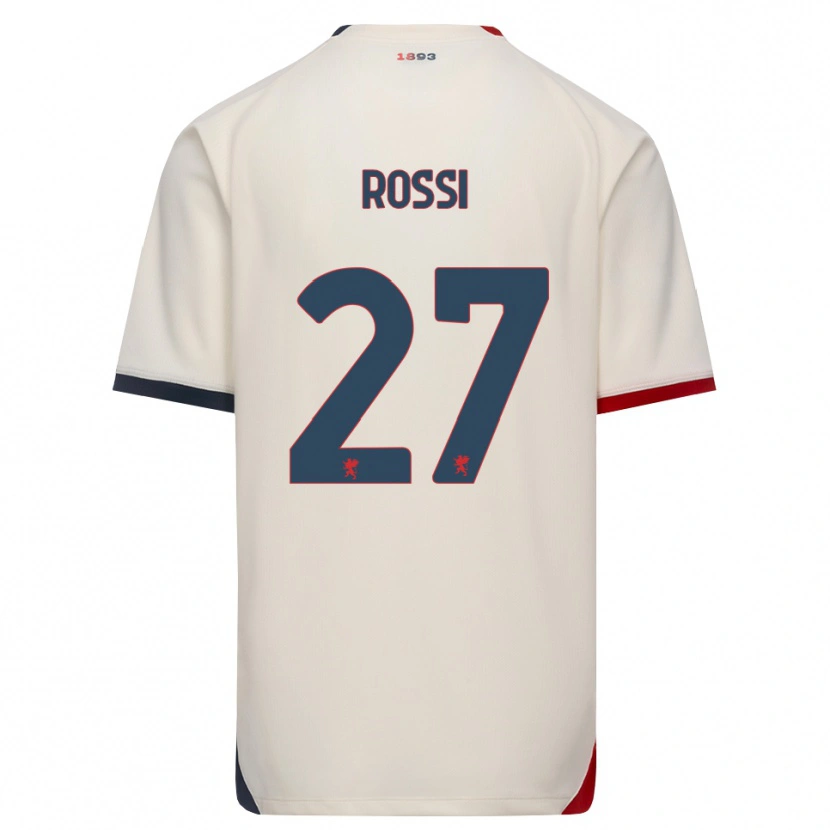 DanxenキッズLucrezia Rossi#27オフホワイト レッドアウェイシャツ2026/27ジャージーユニフォーム