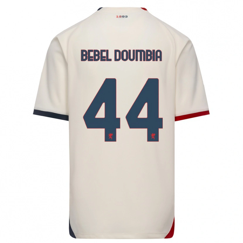 DanxenキッズChec Bebel Doumbia#44オフホワイト レッドアウェイシャツ2026/27ジャージーユニフォーム