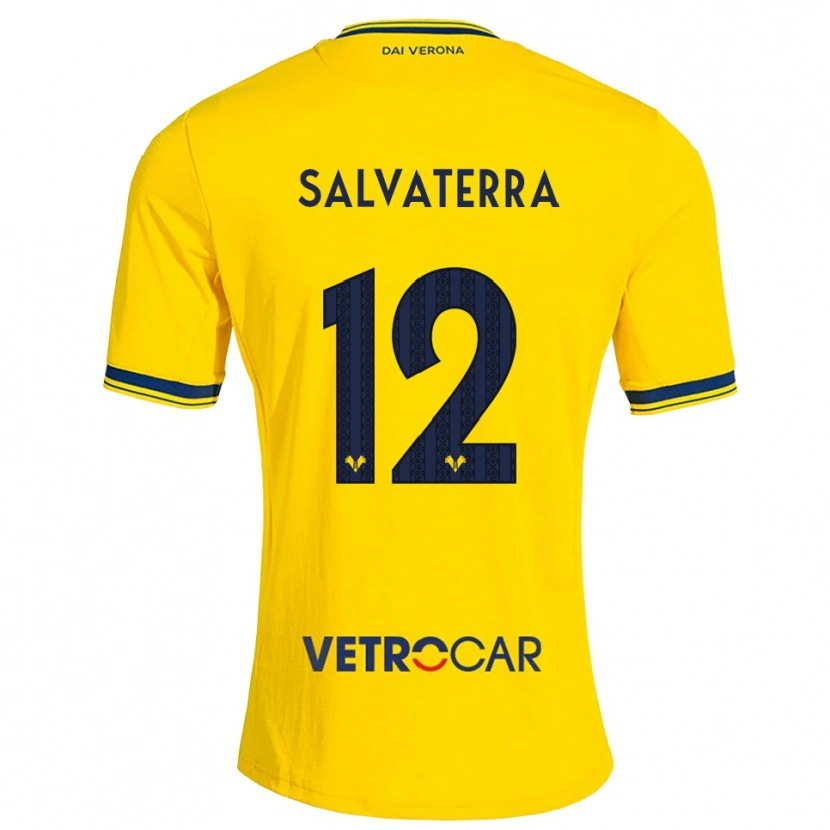 DanxenキッズCristian Salvaterra#12イエロー レッドアウェイシャツ2026/27ジャージーユニフォーム