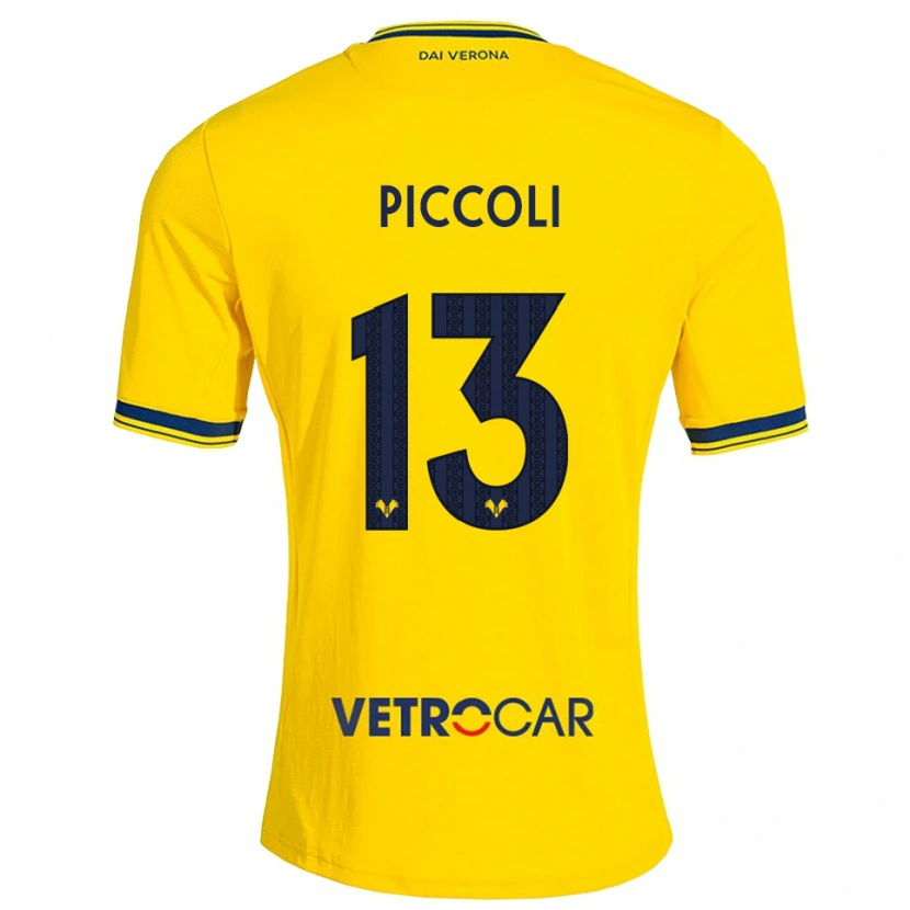 DanxenキッズThomas Piccoli#13イエロー レッドアウェイシャツ2026/27ジャージーユニフォーム