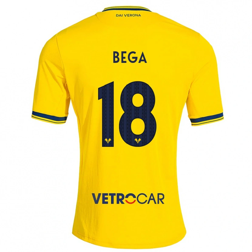 DanxenキッズLeorat Bega#18イエロー レッドアウェイシャツ2026/27ジャージーユニフォーム