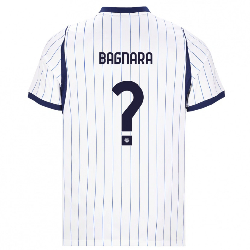 DanxenキッズEttore Bagnara#0ホワイト ネイビーブルーアウェイシャツ2026/27ジャージーユニフォーム