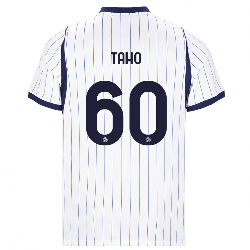 DanxenキッズAlain Taho#60ホワイト ネイビーブルーアウェイシャツ2026/27ジャージーユニフォーム