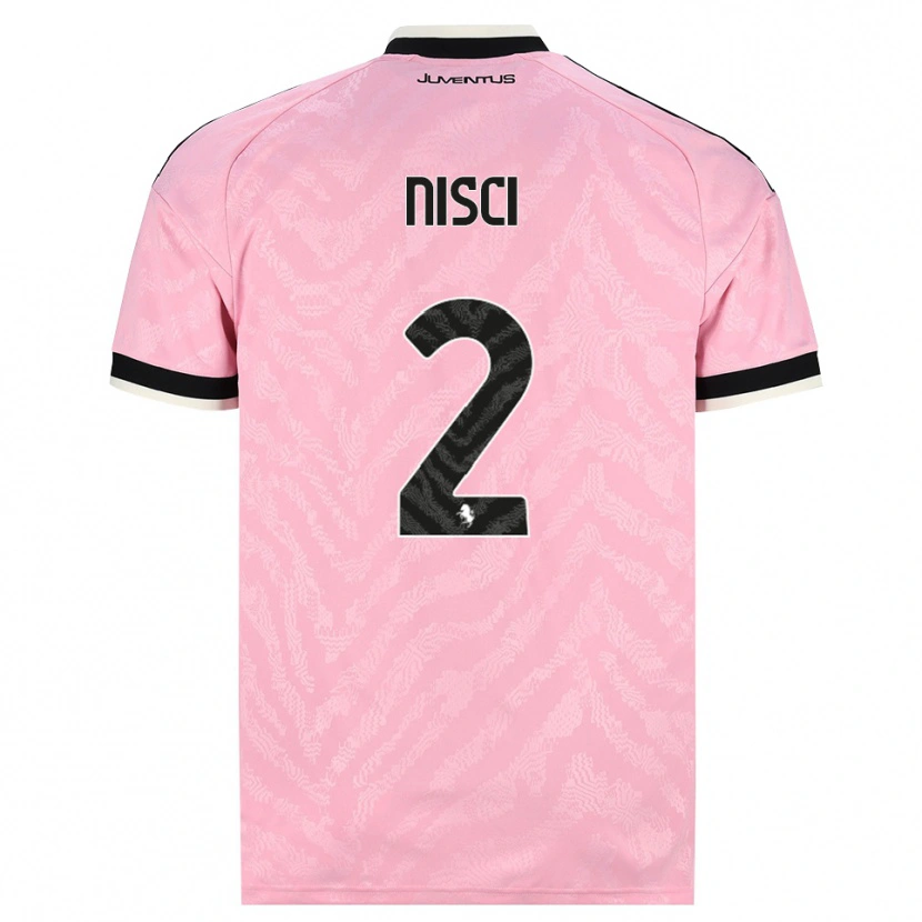 DanxenキッズAlessandro Nisci#2ピンク ブラックアウェイシャツ2026/27ジャージーユニフォーム