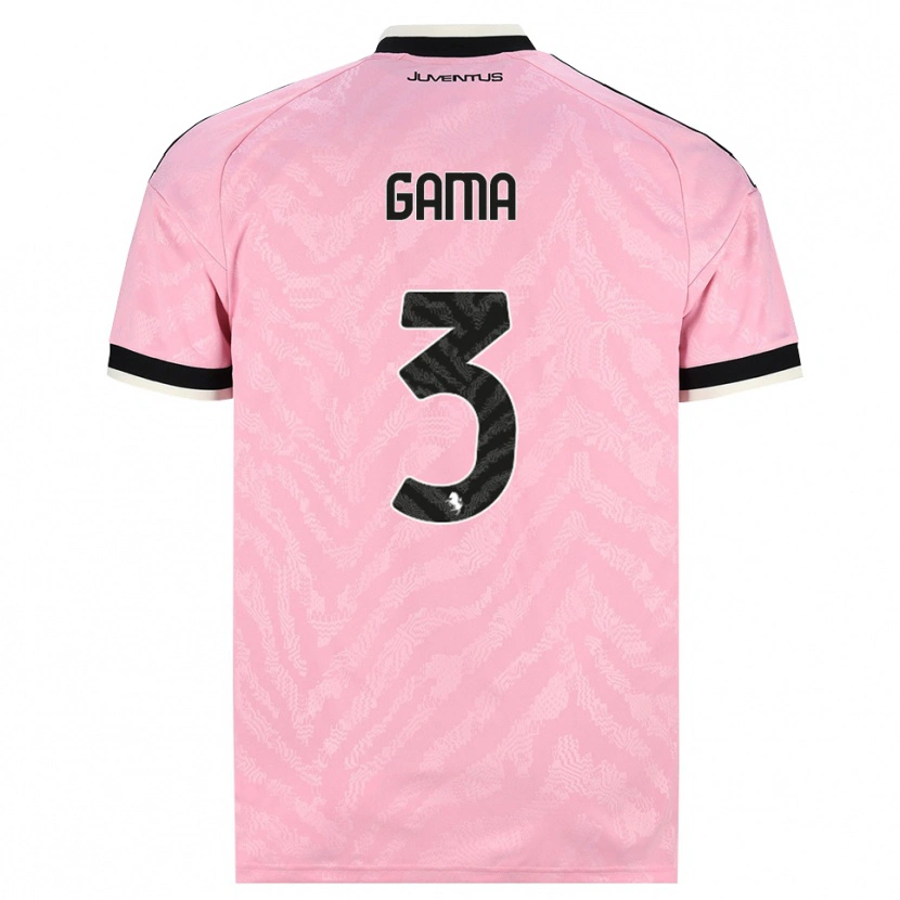 Danxenキッズサラ・ガマ#3ピンク ブラックアウェイシャツ2026/27ジャージーユニフォーム