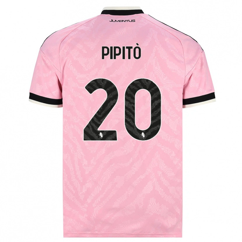 DanxenキッズGiuseppe Pipitò#20ピンク ブラックアウェイシャツ2026/27ジャージーユニフォーム