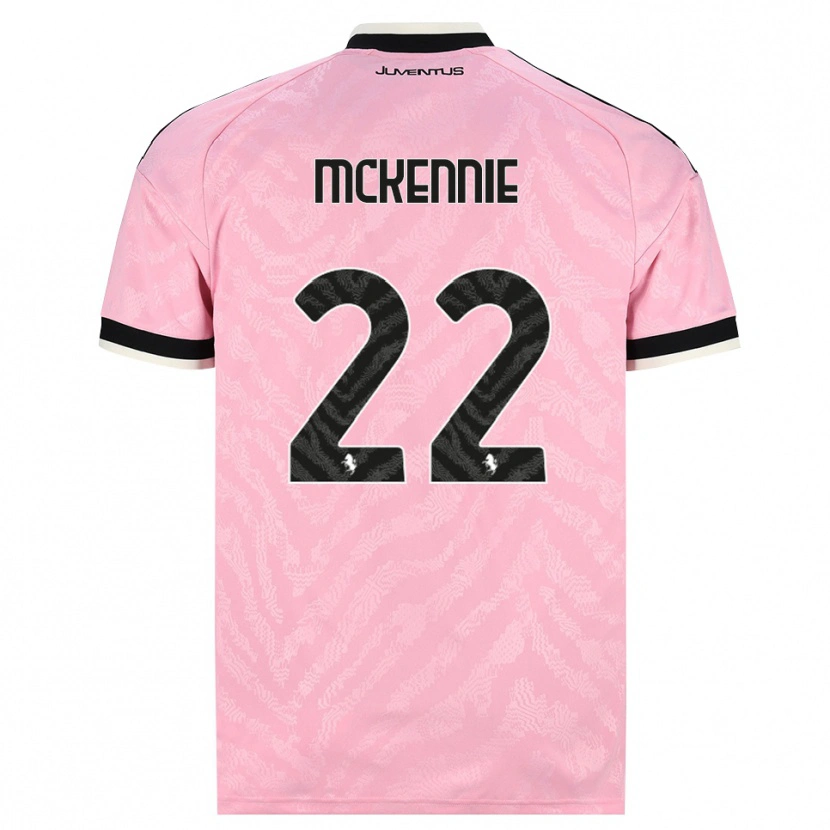 Danxenキッズウェストン・マケニー #22ピンク ブラックアウェイシャツ2026/27ジャージーユニフォーム