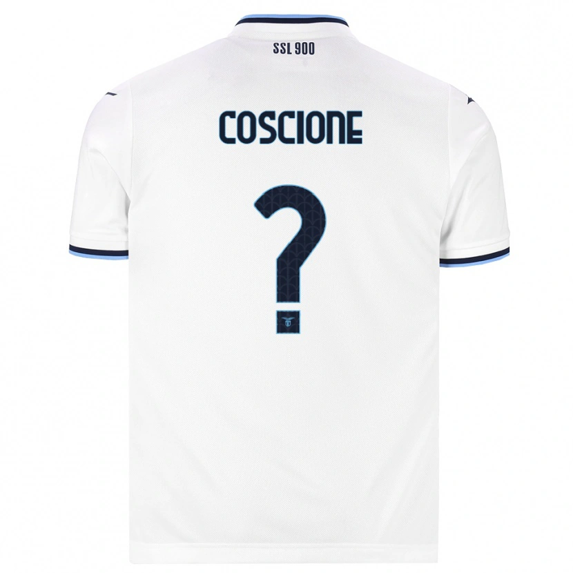 DanxenキッズGuido Coscione#0ホワイト ネイビーブルーアウェイシャツ2026/27ジャージーユニフォーム
