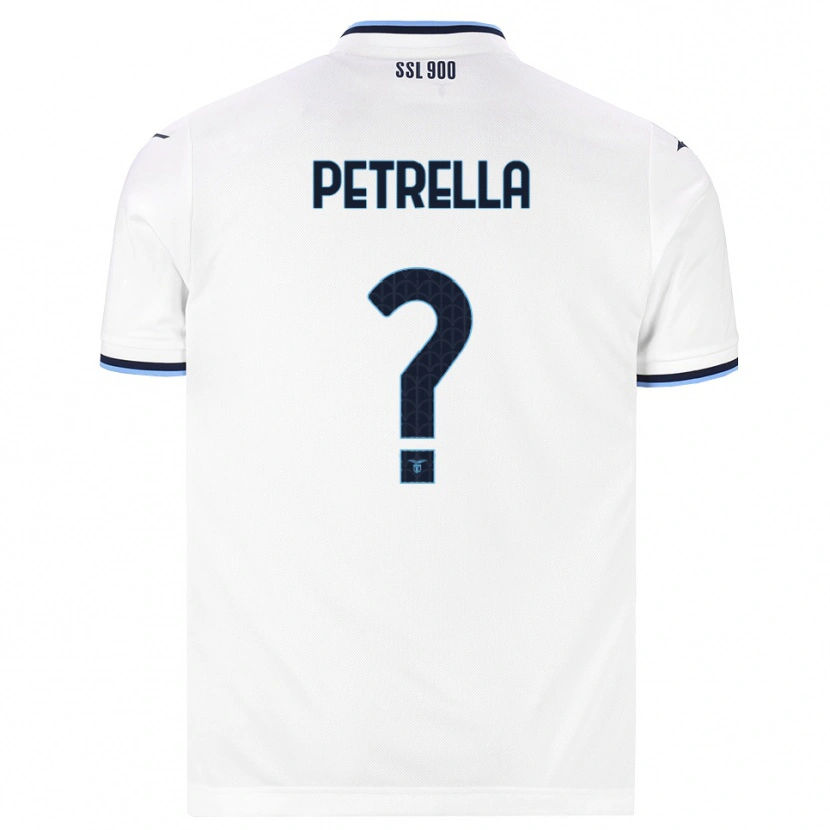 DanxenキッズAnthony Petrella#0ホワイト ネイビーブルーアウェイシャツ2026/27ジャージーユニフォーム