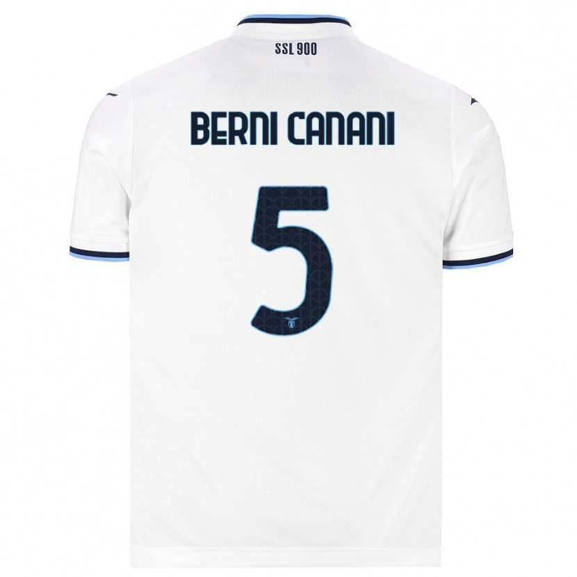 DanxenキッズLeonardo Berni Canani#5ホワイト ネイビーブルーアウェイシャツ2026/27ジャージーユニフォーム