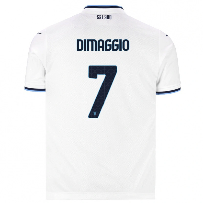 DanxenキッズCosimo Dimaggio#7ホワイト ネイビーブルーアウェイシャツ2026/27ジャージーユニフォーム