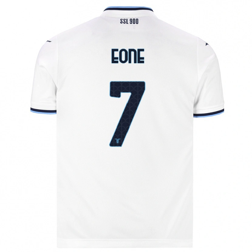 DanxenキッズEmmanuel Eone#7ホワイト ネイビーブルーアウェイシャツ2026/27ジャージーユニフォーム