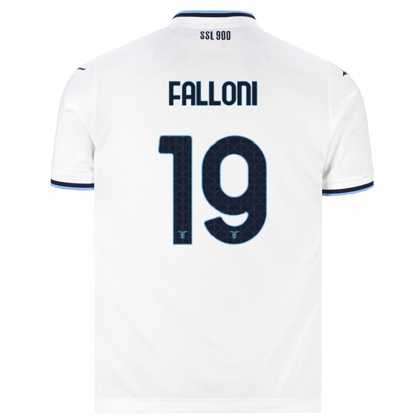 DanxenキッズLudovica Falloni#19ホワイト ネイビーブルーアウェイシャツ2026/27ジャージーユニフォーム