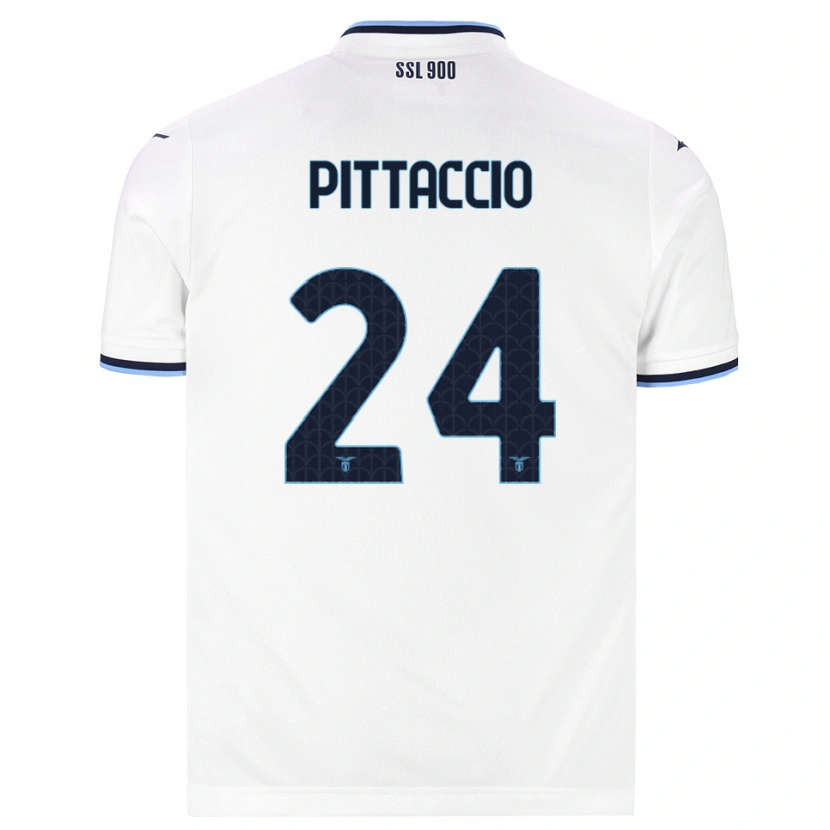 DanxenキッズFrancesca Pittaccio#24ホワイト ネイビーブルーアウェイシャツ2026/27ジャージーユニフォーム