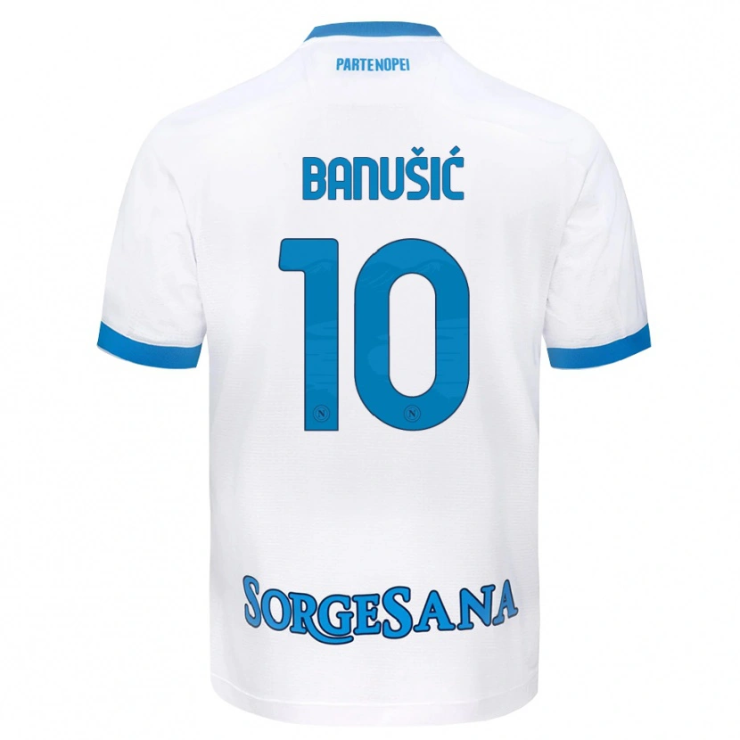 DanxenキッズMarija Maredinho Banušić#10ホワイト スカイブルーアウェイシャツ2026/27ジャージーユニフォーム
