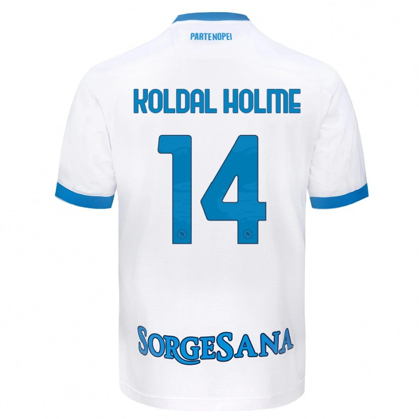 DanxenキッズMadelen Koldal Holme#14ホワイト スカイブルーアウェイシャツ2026/27ジャージーユニフォーム