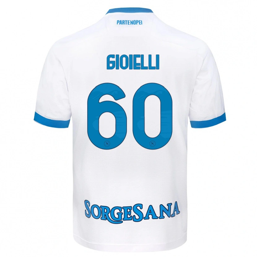 DanxenキッズFrancesco Gioielli#60ホワイト スカイブルーアウェイシャツ2026/27ジャージーユニフォーム