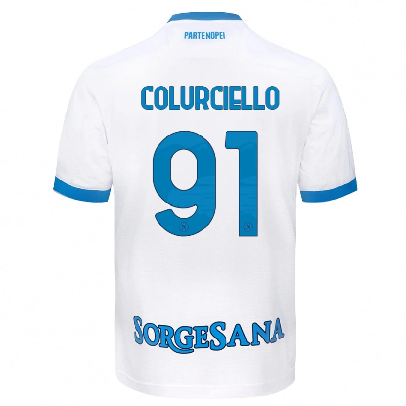 DanxenキッズCristian Colurciello#91ホワイト スカイブルーアウェイシャツ2026/27ジャージーユニフォーム