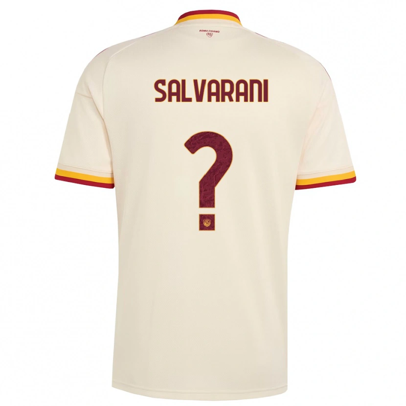 DanxenキッズMattia Salvarani#0シャンパン レッド イエローアウェイシャツ2026/27ジャージーユニフォーム