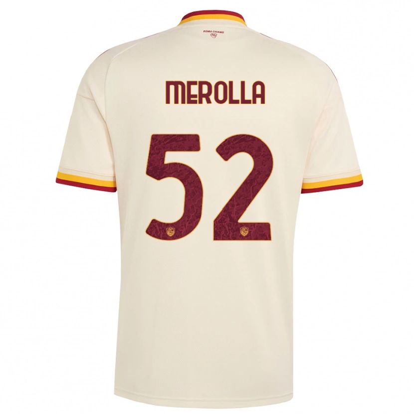 DanxenキッズLiliana Merolla#52シャンパン レッド イエローアウェイシャツ2026/27ジャージーユニフォーム