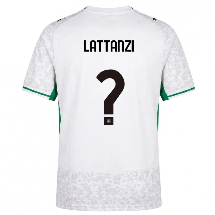 DanxenキッズLuca Lattanzi#0ホワイト ブラック グリーンアウェイシャツ2026/27ジャージーユニフォーム