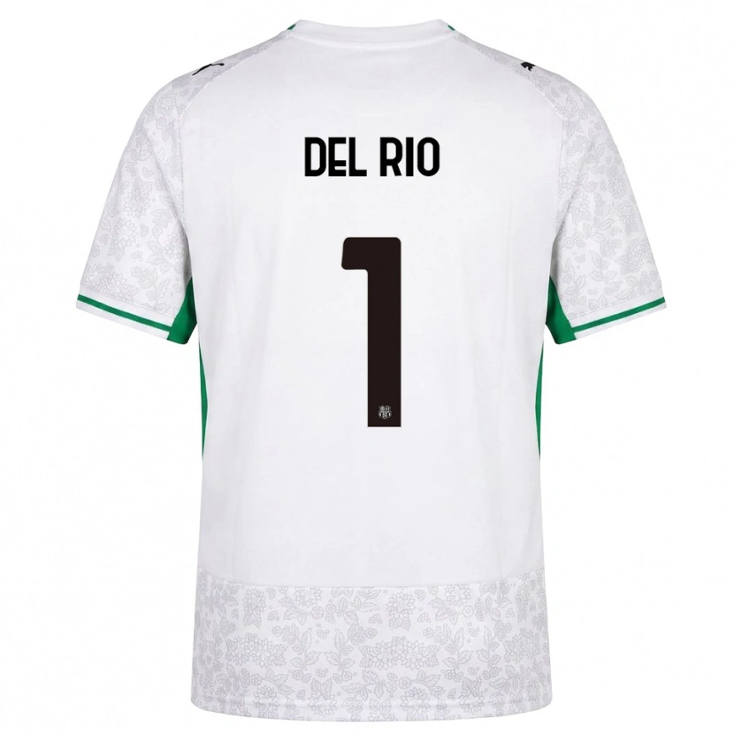 DanxenキッズDavide Del Rio#1ホワイト ブラック グリーンアウェイシャツ2026/27ジャージーユニフォーム