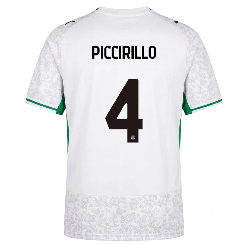 DanxenキッズMichele Piccirillo#4ホワイト ブラック グリーンアウェイシャツ2026/27ジャージーユニフォーム