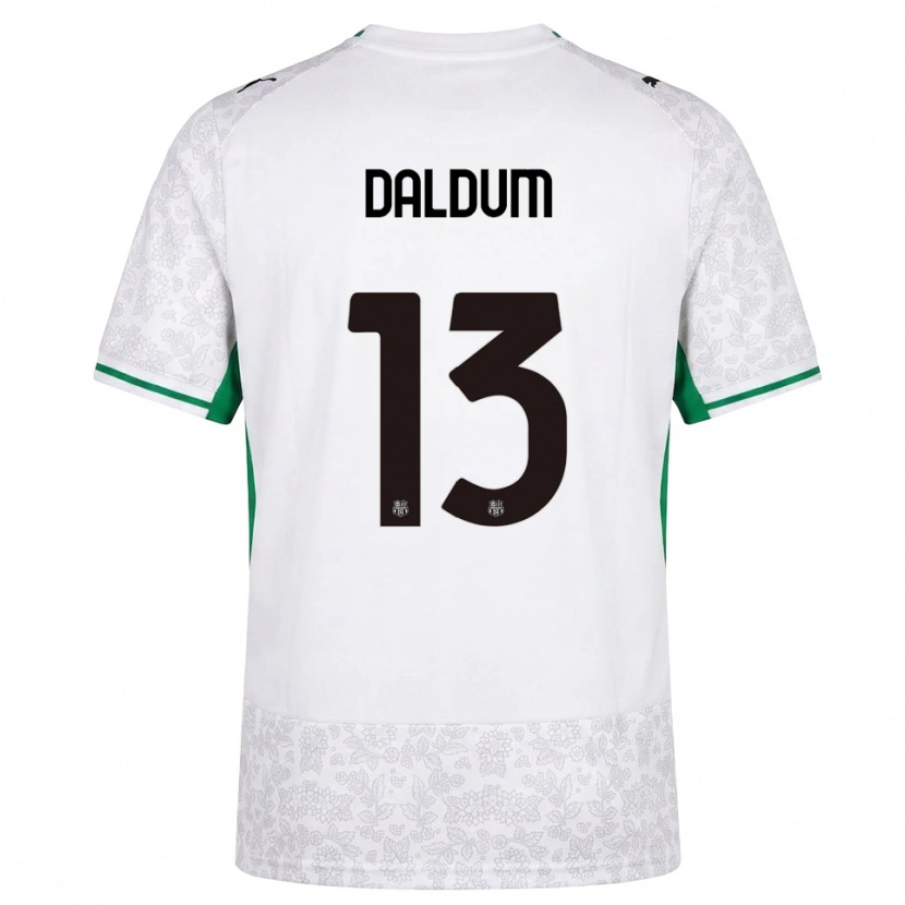DanxenキッズSonosi Daldum#13ホワイト ブラック グリーンアウェイシャツ2026/27ジャージーユニフォーム
