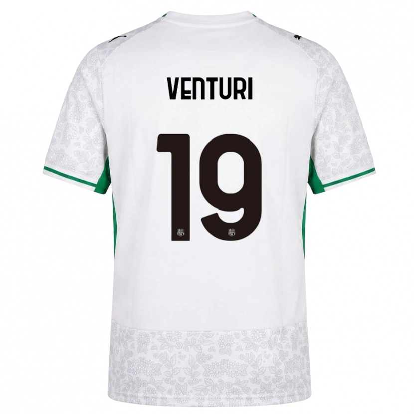 DanxenキッズLuca Venturi#19ホワイト ブラック グリーンアウェイシャツ2026/27ジャージーユニフォーム