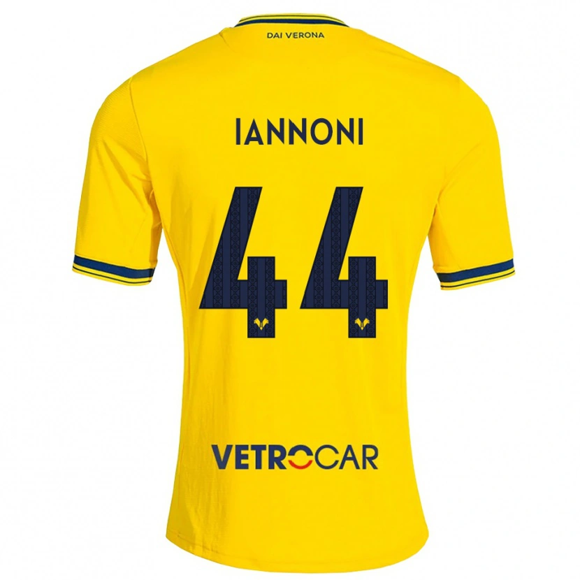 DanxenキッズEdoardo Iannoni#44イエロー レッドアウェイシャツ2026/27ジャージーユニフォーム